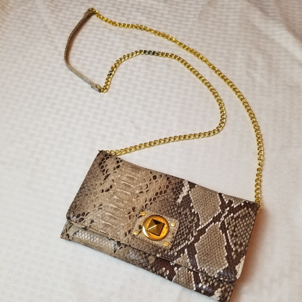 Mud Pie Snake Skin Cross body Bag - Picture 3 of 8